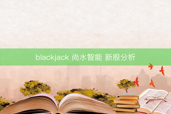 blackjack 尚水智能 新股分析