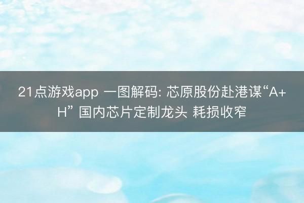 21点游戏app 一图解码: 芯原股份赴港谋“A+H” 国内芯片定制龙头 耗损收窄