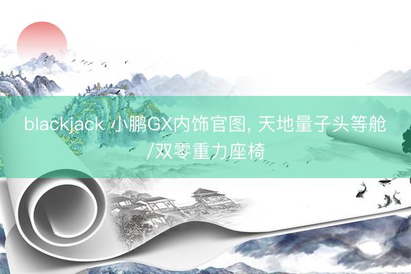 blackjack 小鹏GX内饰官图, 天地量子头等舱/双零重力座椅