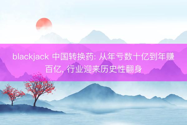 blackjack 中国转换药: 从年亏数十亿到年赚百亿， 行业迎来历史性翻身